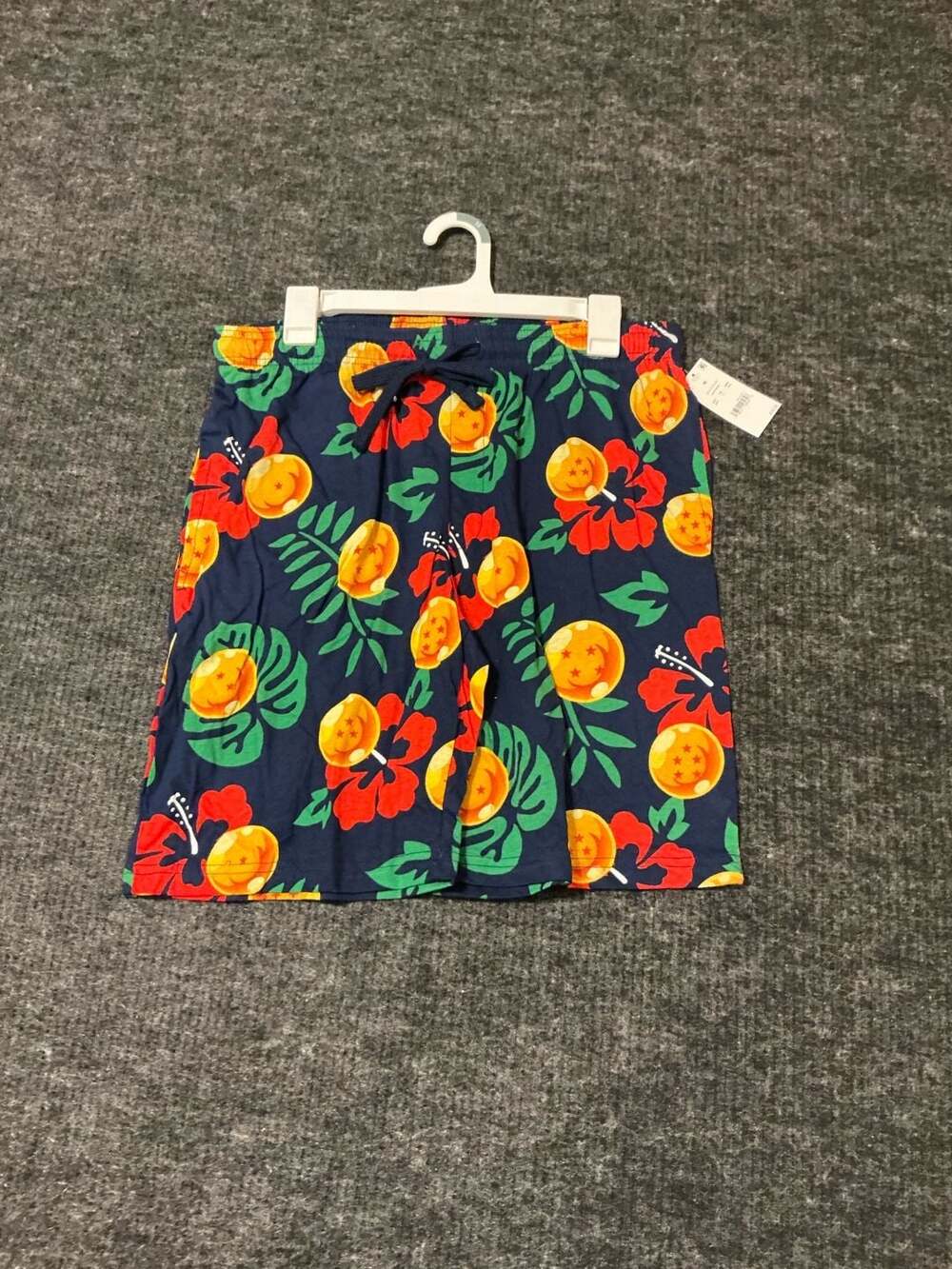 Dragon Ball Super Hero Dragon Balls All-Over Print Shorts Mens Size Medium Blue